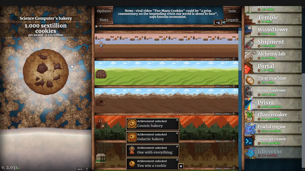 《无尽的饼干 Cookie Clicker》中文版百度云迅雷下载v2.052