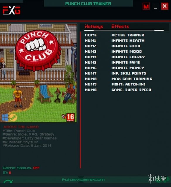 《拳击俱乐部》v1.0-v1.39十项修改器FutureX版电脑版下载